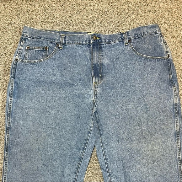 Red Head Denim Jeans Mens Size 44X29 Blue Cotton Straight Leg Workwear - Picture 2 of 11